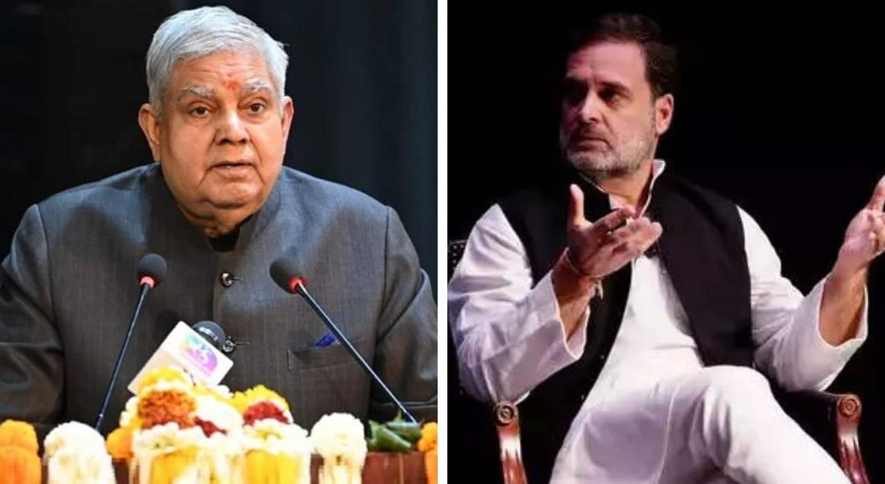 Vice president of India slams Rahul Gandhi over his negative statements on India in USA